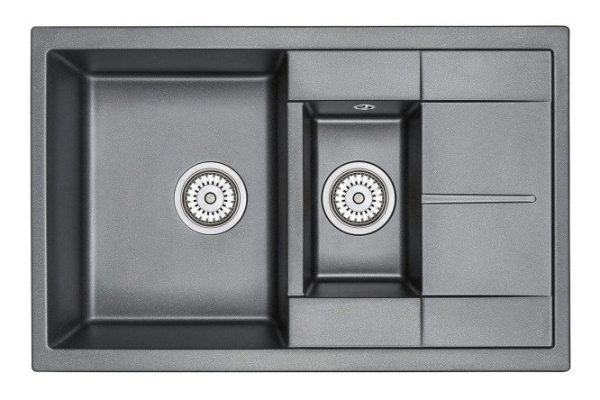 Inset sink with drainer GRANULA 7802 77.5x49.5x19.5 cm