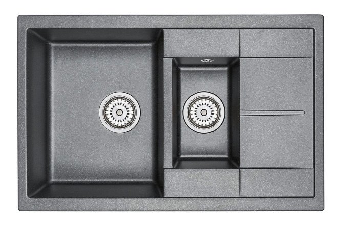 Inset sink with drainer GRANULA 7802 77.5x49.5x19.5 cm