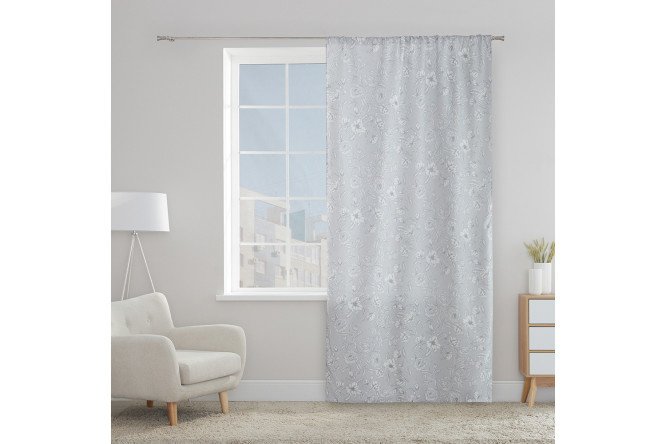 Curtain ESTUDI BLANCO Noelia 145x260 cm, 1 piece, blue, gray