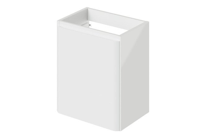 Hanging vanity unit Roberto 49.4 cm, frame color white, front white