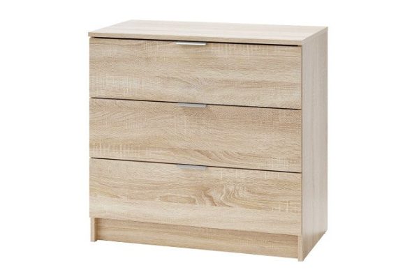 Chest of drawers with 3 drawers Loft oak sonoma