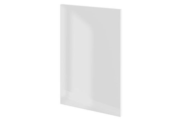 Decorative side wall Amika for wall cabinets 33.7x50 cm, white gloss color