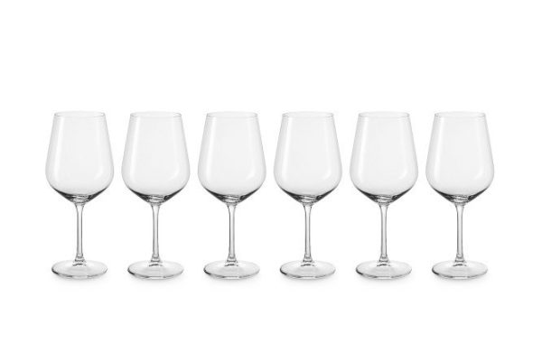 Set of red wine glasses Tori 600 ml, Glass, 6 pcs.