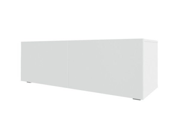 Cabinet Oscar Moon 120x40 with 2 drawers, white / white talc