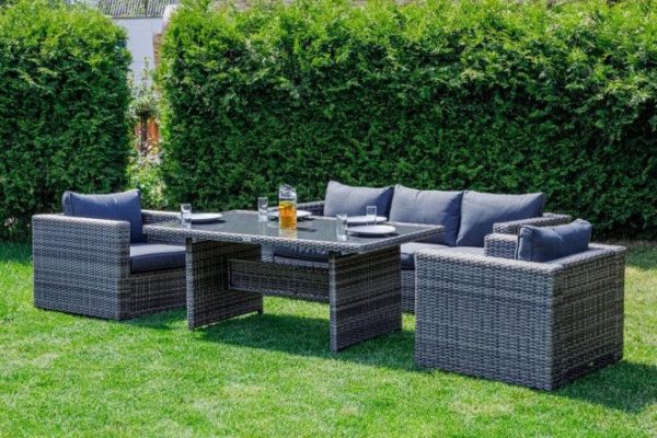 Furniture set Karl frame color gray, finishing gray