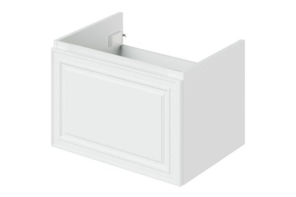 Wall-hung sink cabinet Verona 2.0 59.6 cm, frame color matte white, facade white matte