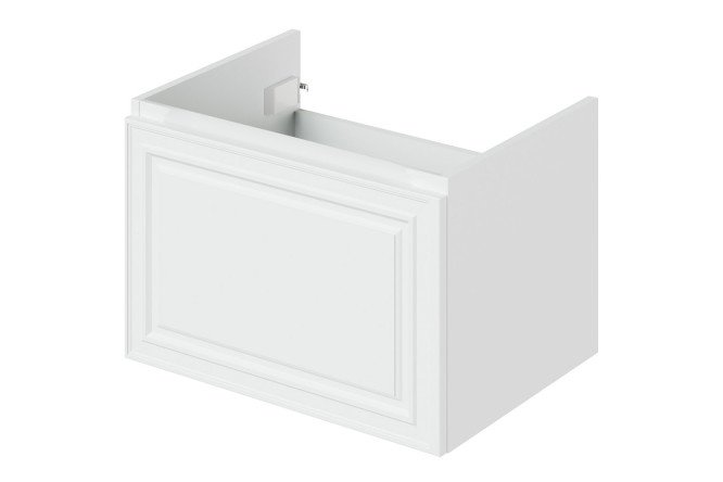 Wall-hung sink cabinet Verona 2.0 59.6 cm, frame color matte white, facade white matte