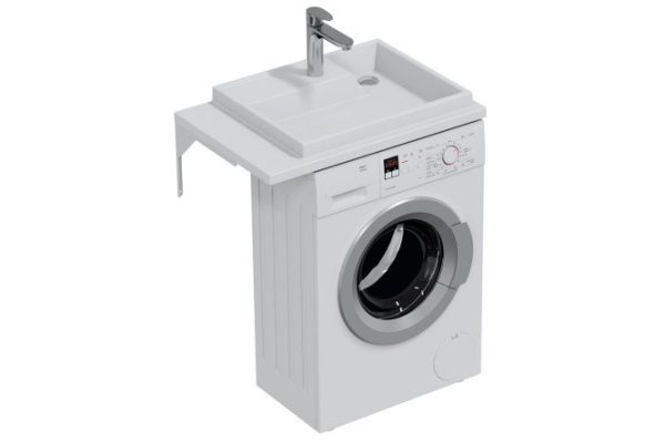 Wall-hung washbasin SANTA Jupiter above the washing machine, right Wall-hung, 75x9x50 cm