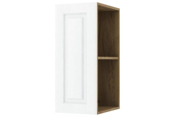 Decorative panel for wall cabinets Bella 35.3x72 cm, white wood color