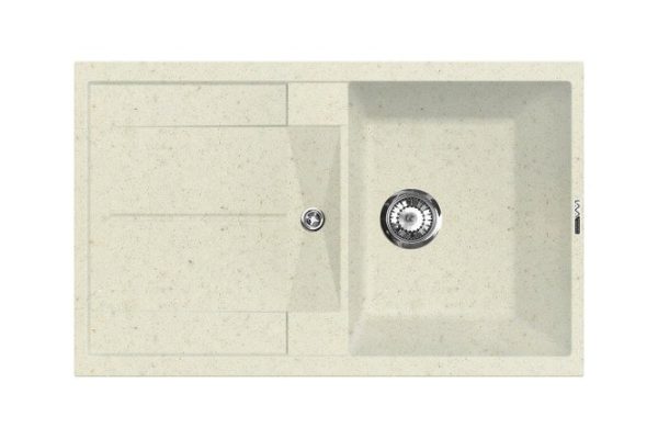 Inset sink with drainer LAVA L6.VNL 78x50x19 cm