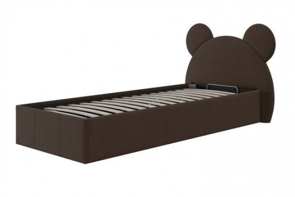 Double bed Teddy 120x200 cm color brown