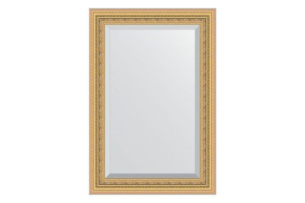 Wall mirror with bevel in a baguette frame EVOFORM gold leaf 55x75 cm