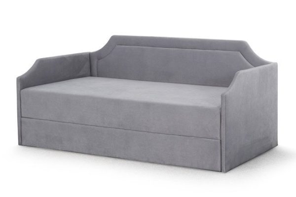 Sofa bed with lifting mechanism Fly 80x190 cm color blue-gray