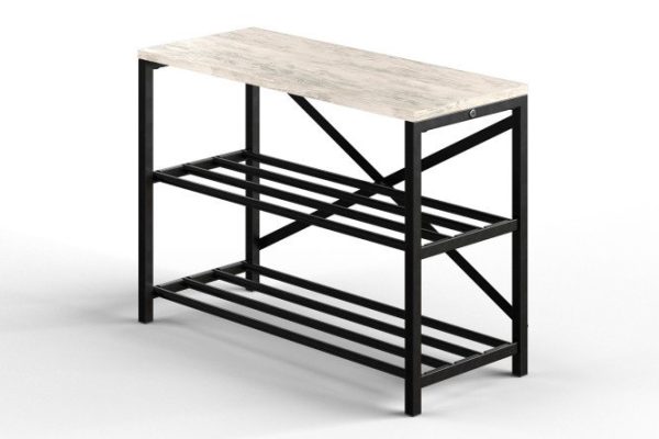 Shoe rack with 3 shelves Gutta 69x50x29 cm