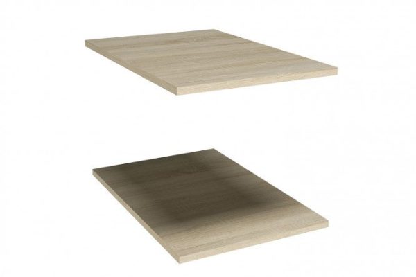 Watercolor/Funk shelves for linen closet