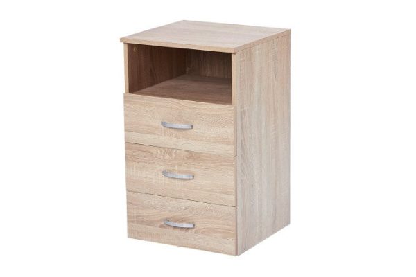 Nightstand Alba-4 sonoma oak 45x75x45 cm