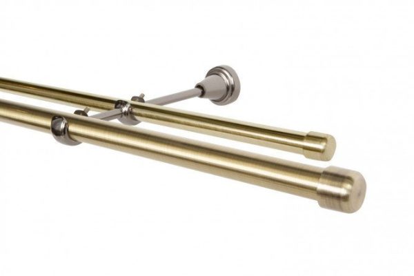 Double-row cornice 160 cm MITTE antique brass