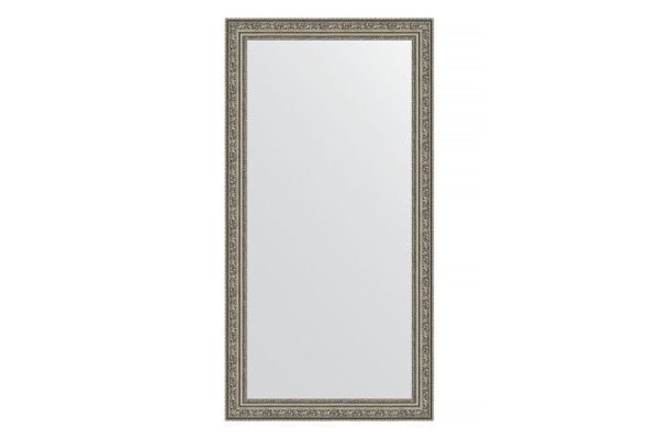 Wall mirror in a baguette frame EVOFORM vignette antique silver 74x134 cm