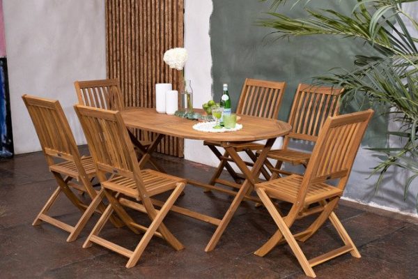 Oxford acacia garden furniture set