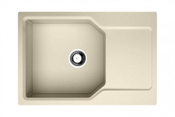 Inset sink with drainer OMOIKIRI Yonaka 78-LB-BE 4993335, vanilla 78x51x19 cm