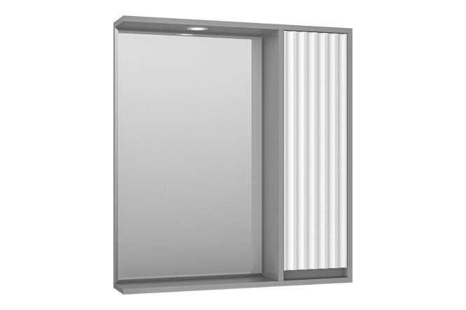 Mirror cabinet Balaton 75 BAL-04075-01-01P with LED lighting 73x80x14 cm, Right
