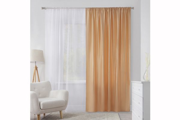 Ribbon curtain MICASA Sandy 180x280 cm, 1 piece, beige
