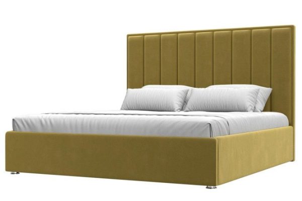 Bed with lifting mechanism Aphrodite color yellow 200x200 cm