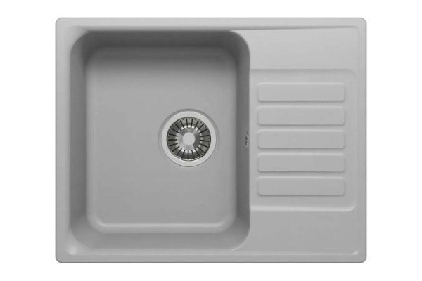 Kitchen sink UPD-202 with drainer 60x48x20 cm