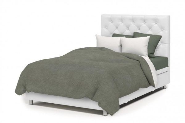 Ottoman with lifting mechanism Charmel color white, gray 140x198 cm