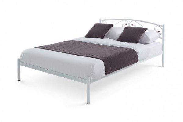 Luxury bed white 90x200 cm