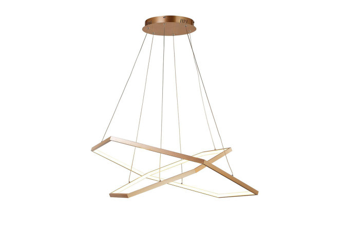 Hanging chandelier FAVOURITE Hexagon 39 sq.m., LED, 92 cm