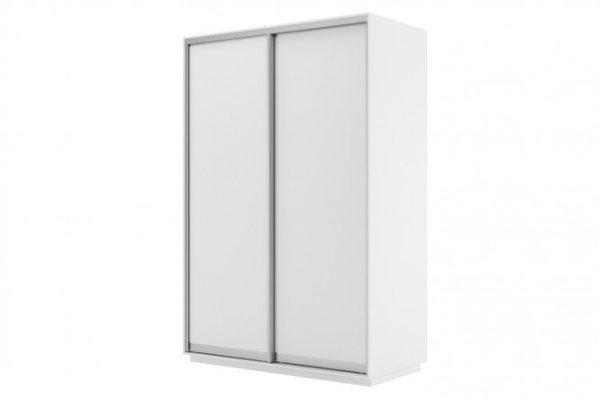 Sliding wardrobe 2-door Slide 140x240x60 cm, white snow