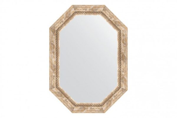 Wall mirror in a baguette frame EVOFORM Polygon BY 7117, Provence with weaving 53x73 cm