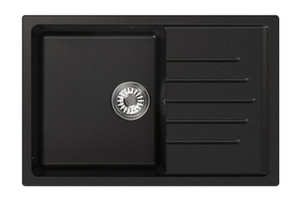 Inset sink with drainer MIXLINE ML-GM19 551990 75x50x22 cm