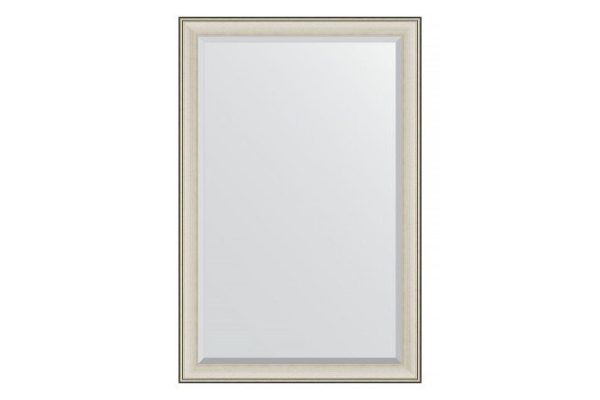 Wall mirror with bevel in a baguette frame EVOFORM BY 1316 etched silver 118x178 cm