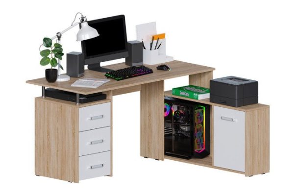 Computer desk KS-14SB right