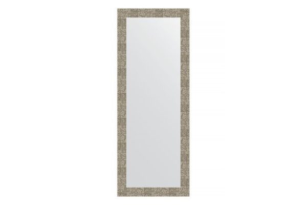 Wall mirror in a baguette frame EVOFORM BY 3116 titanium honeycomb 56x146 cm