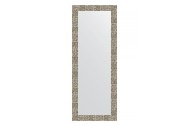 Wall mirror in a baguette frame EVOFORM BY 3116 titanium honeycomb 56x146 cm