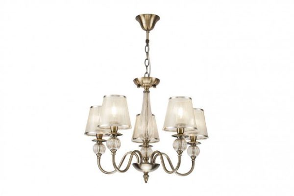 Chandelier FREYA FR2685 17 sq.m., 59.5x156x59.5 cm, E14