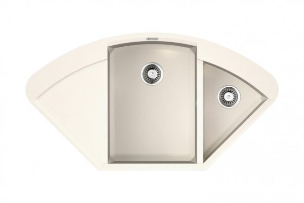 Inset sink with wing OMOIKIRI Sakaime 105C-WH 4993137, white 105x57.5x21 cm