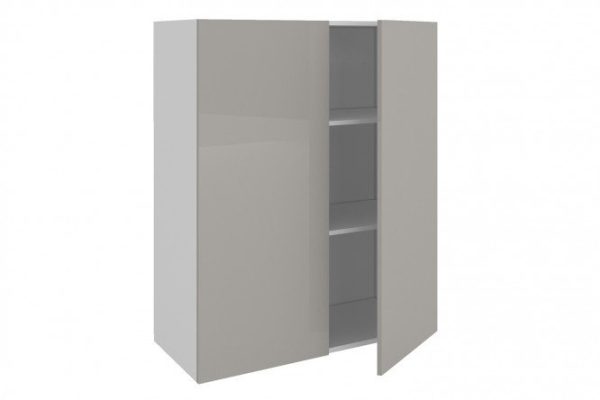 Set of fronts for Amika cabinet 39.6x95.6 cm, pearl gray color