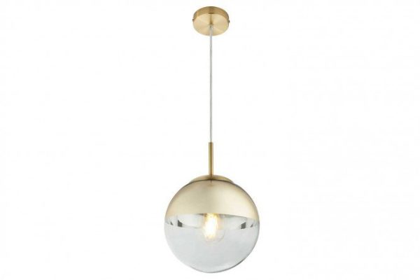 Pendant lamp TOPLIGHT Glass gold 2 sq.m., 33x120x33 cm, E27