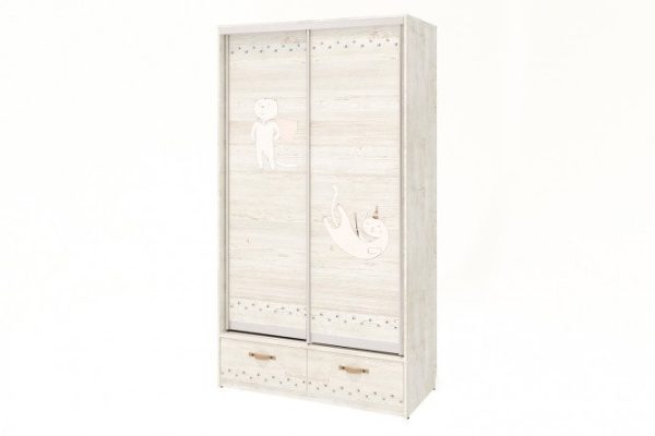 Sliding wardrobe 2-door Marvin 122.6x224.9x60 cm