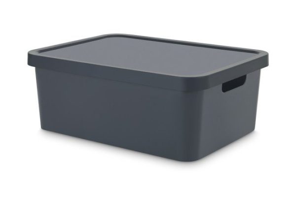 Container with lid TRN-235 Anthr 27.7x14x37 cm, 12 l