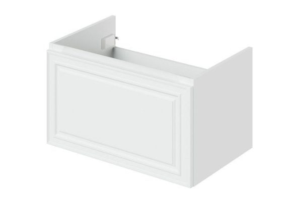 Wall-mounted sink cabinet Verona 2.0 69.4 cm, frame color matte white, facade color matte white