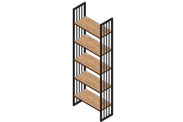 Rack 5-tier Sanflor Tetris straight 69x160x23 cm
