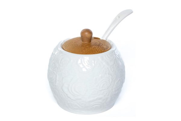 Sugar bowl with spoon Rose 300 ml