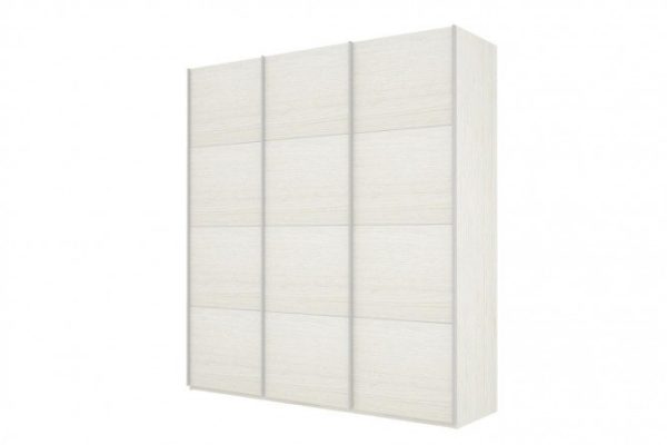 3-door wardrobe Cors 180x230 cm, light ash Anchor