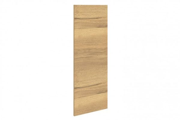Decorative cover for tall wall cabinets Amika 35.3x96 cm, glossy vanilla color