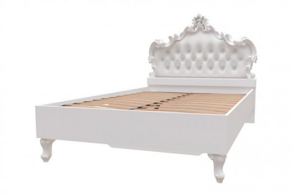 Children's bed Marquise 90x200 cm color alabaster, champagne